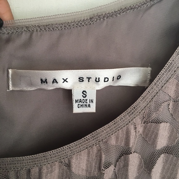 Max Studio Sleeveless pleated lace swing dress - Picture 6 of 7